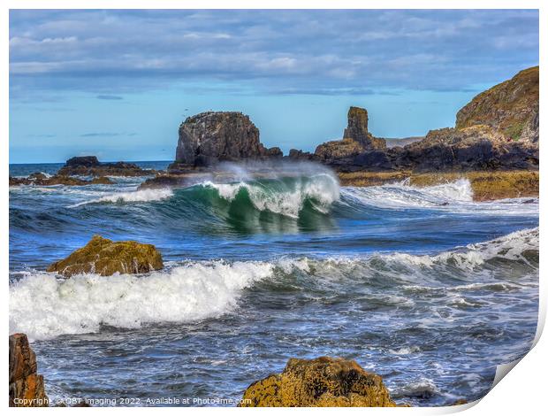 The Wave Tarlair MacDuff North East Scotland Print by OBT imaging