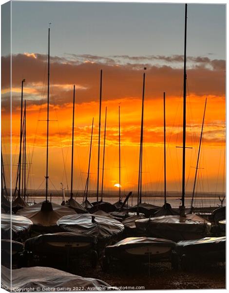Boat consciousness in Whitstable  Canvas Print by Debra Gainey