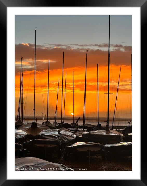 Boat consciousness in Whitstable  Framed Mounted Print by Debra Gainey
