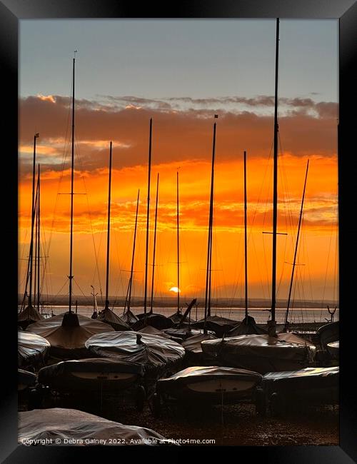Boat consciousness in Whitstable  Framed Print by Debra Gainey