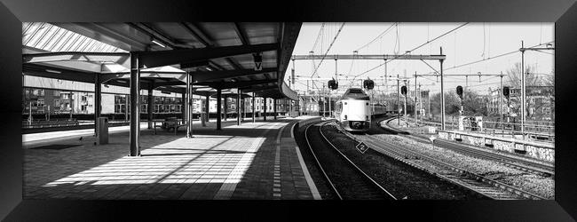 Amsterdam Muiderpoort train station black and white Framed Print by Sonny Ryse