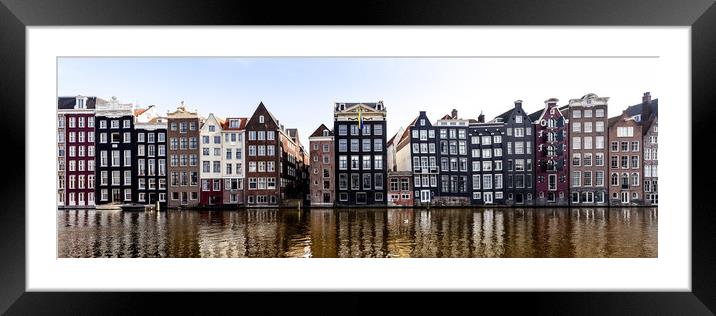 Dancing houses amsterdam natherlands Framed Mounted Print by Sonny Ryse