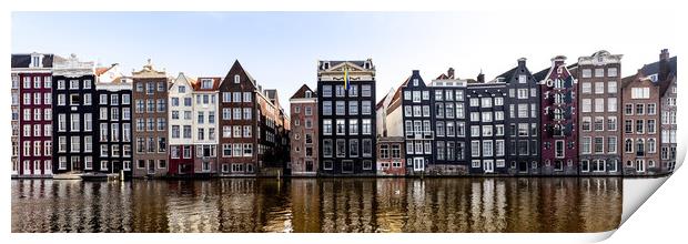 Dancing houses amsterdam natherlands Print by Sonny Ryse