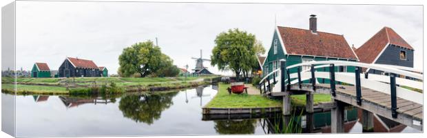 De Zaanse Schans Windmills Holland Netherlands Canvas Print by Sonny Ryse