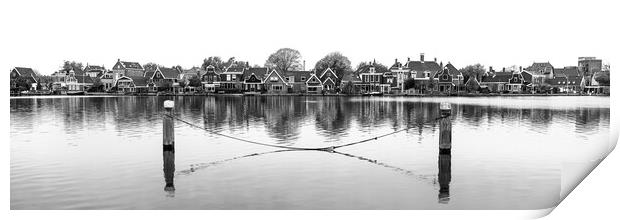 Holland Houses Netherlands Black and white Print by Sonny Ryse