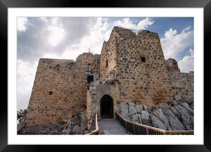 Aljoun Castle in Jordan Framed Mounted Print by Dietmar Rauscher