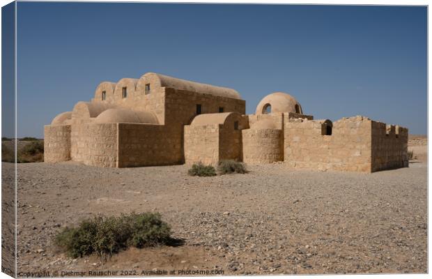 Quasayr Amra Desert Castle in Jordan  Canvas Print by Dietmar Rauscher