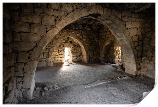 Qasr Al Azraq Lawrence Room Print by Dietmar Rauscher