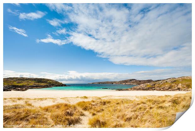 Achmelvich Bay, Sutherland, Scotland Print by Justin Foulkes