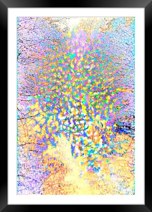 Electric Splodge - Pastel Framed Mounted Print by Glen Allen