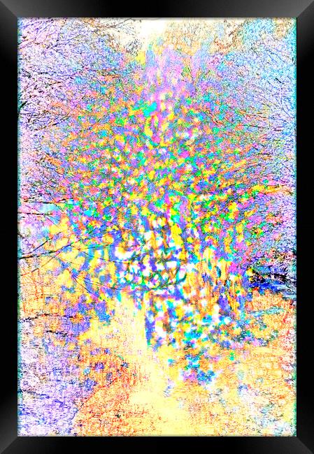 Electric Splodge - Pastel Framed Print by Glen Allen