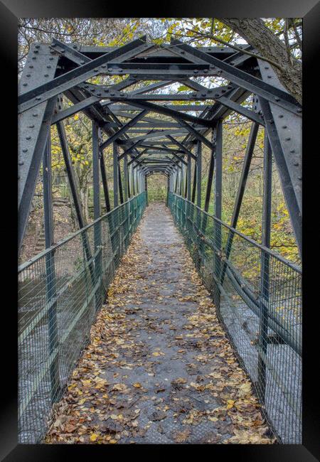 Bridge over the Calder Hebble Navigation Cromwell Bottom 02 Framed Print by Glen Allen