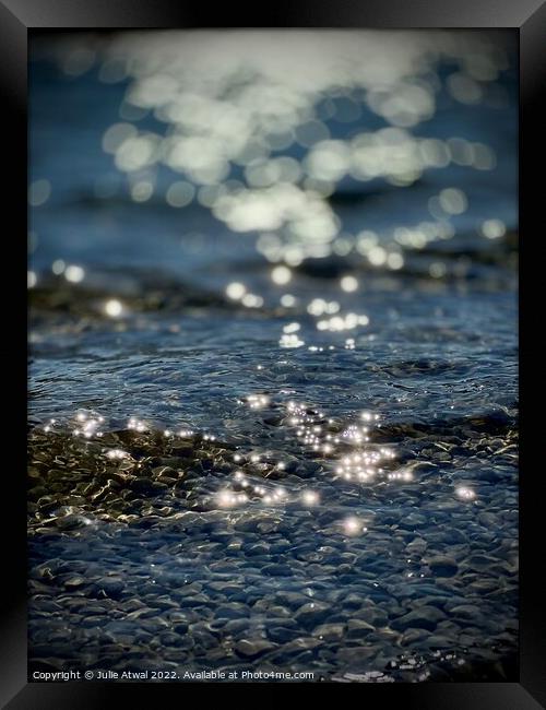 Winter light on water Framed Print by Julie Atwal