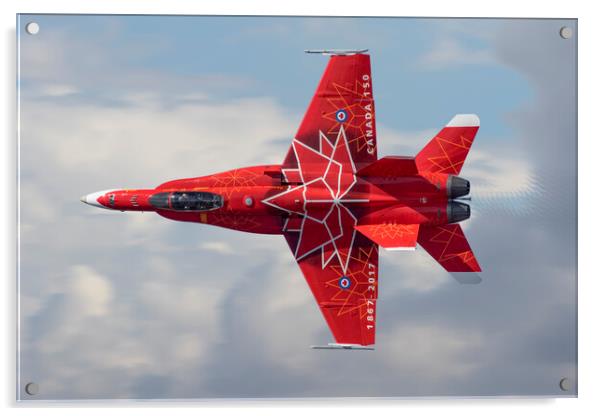 RCAF CF18 Hornet Demo Acrylic by J Biggadike