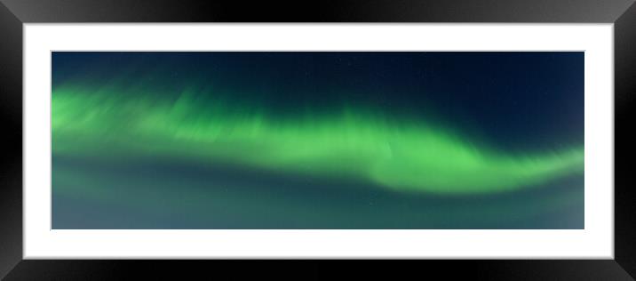 Aurora Borealis Northern Lights Night sky Framed Mounted Print by Sonny Ryse