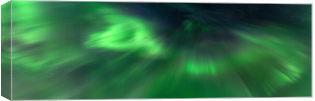 Aurora Borealis Northern Lights night sky Canvas Print by Sonny Ryse