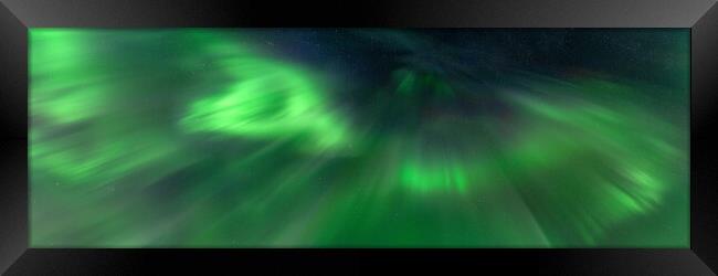 Aurora Borealis Northern Lights night sky Framed Print by Sonny Ryse