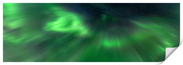 Aurora Borealis Northern Lights night sky Print by Sonny Ryse