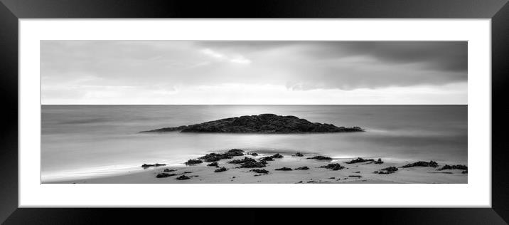 Bleik Beach Andoya Island Black and white Framed Mounted Print by Sonny Ryse