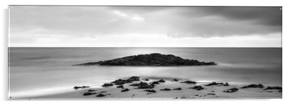 Bleik Beach Andoya Island Black and white Acrylic by Sonny Ryse