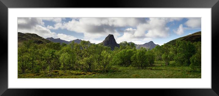 Bo Vesteralen Mountains and Forest Norway Framed Mounted Print by Sonny Ryse