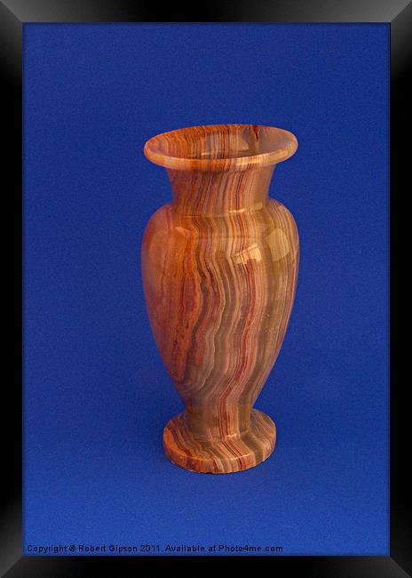 Onyx Vase Framed Print by Robert Gipson