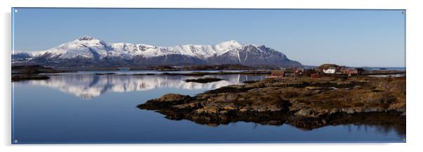 Haholmen Islet Fishing Village Atlanterhavsvegen Norway Acrylic by Sonny Ryse