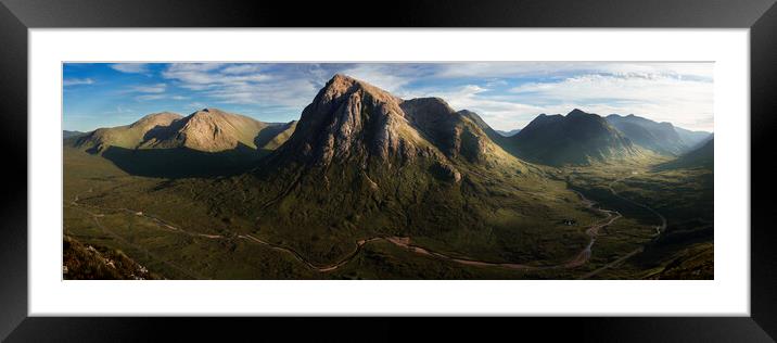 Buachaille Etive Mor Panorama Framed Mounted Print by Anthony McGeever