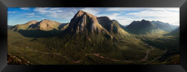 Buachaille Etive Mor Panorama Framed Print by Anthony McGeever