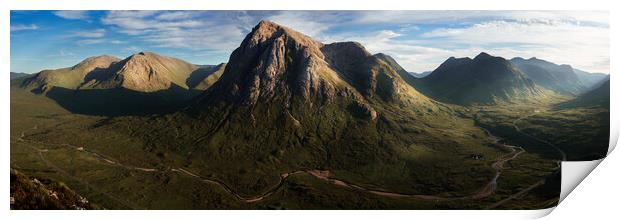 Buachaille Etive Mor Panorama Print by Anthony McGeever