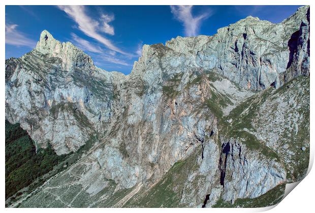 Conquering the Picos Mountains Print by Roger Mechan