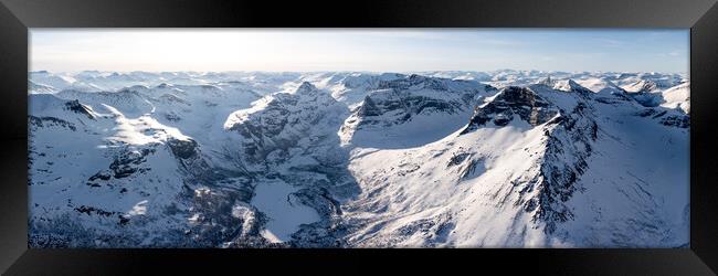 Innerdalen innerdalstarnet mountain and valley norland norway wi Framed Print by Sonny Ryse