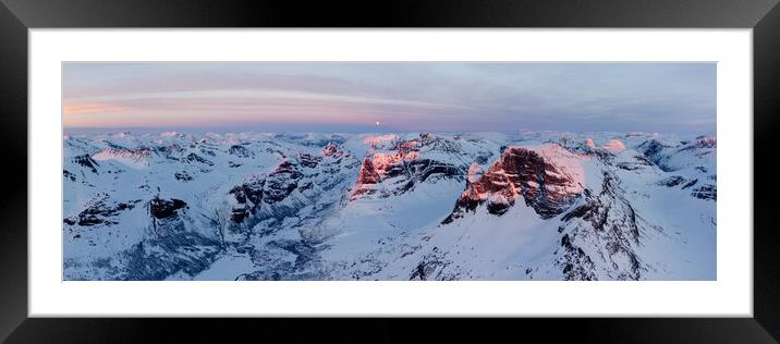 Innerdalen innerdalstarnet mountain and valley norland norway wi Framed Mounted Print by Sonny Ryse