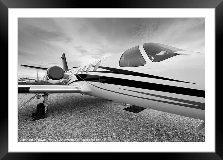Cessna 500 Citation  Framed Mounted Print by David Pyatt