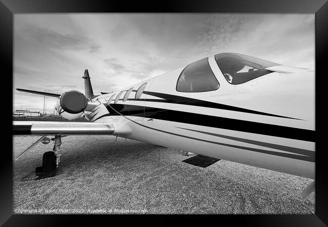 Cessna 500 Citation  Framed Print by David Pyatt