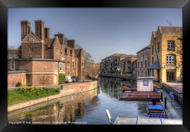 Brights building from the river  Framed Print by Rob Hawkins