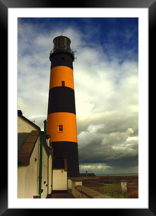 The Lighthouse at St John's Point Framed Mounted Print by pauline morris
