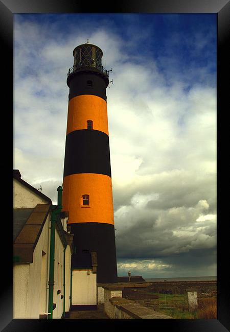 The Lighthouse at St John's Point Framed Print by pauline morris