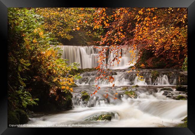 Waterfall in the lake district Framed Print by Denley Dezign