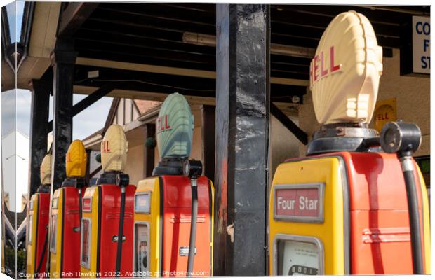 Colyford filling station Canvas Print by Rob Hawkins