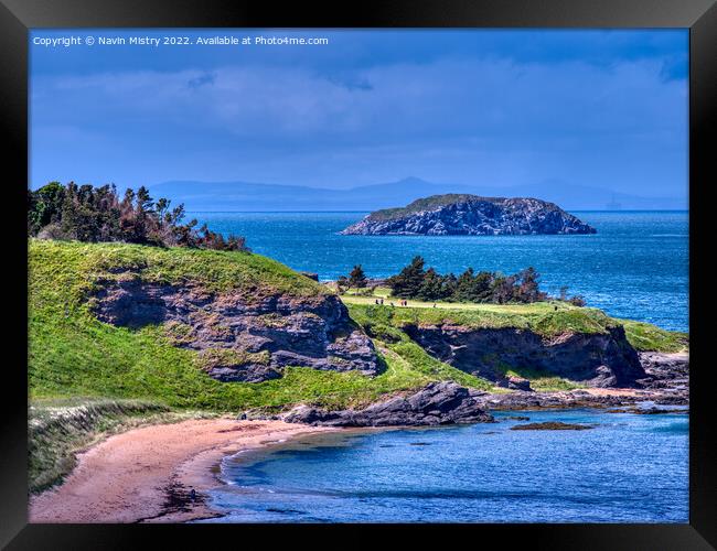 A view of Glen Golf Course, North Berwick Framed Print by Navin Mistry
