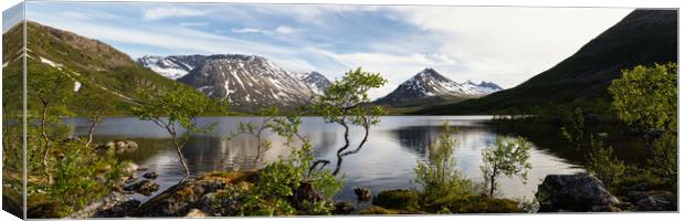 Nakkevatnet Lake Troms Norway Canvas Print by Sonny Ryse