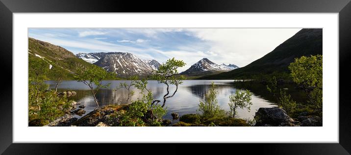 Nakkevatnet Lake Troms Norway Framed Mounted Print by Sonny Ryse