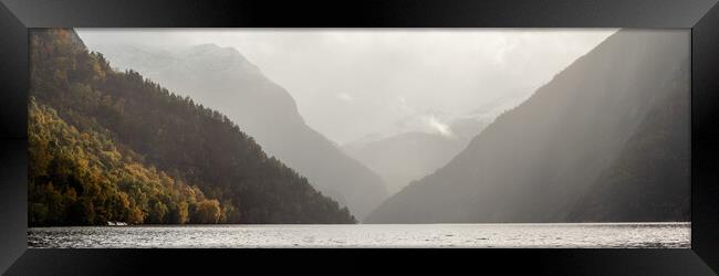 Norddalsfjorden Fjord More og Romsdal Norway Framed Print by Sonny Ryse