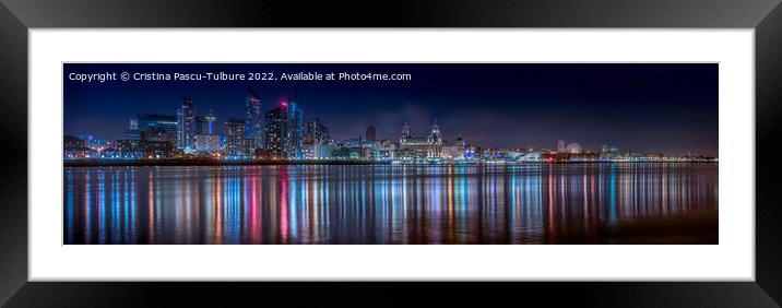 Liverpool waterfront Framed Mounted Print by Cristina Pascu-Tulbure