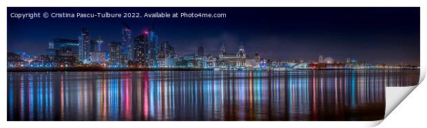 Liverpool waterfront Print by Cristina Pascu-Tulbure