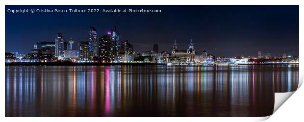 Liverpool waterfront Print by Cristina Pascu-Tulbure