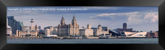 Liverpool waterfront  Framed Print by Cristina Pascu-Tulbure
