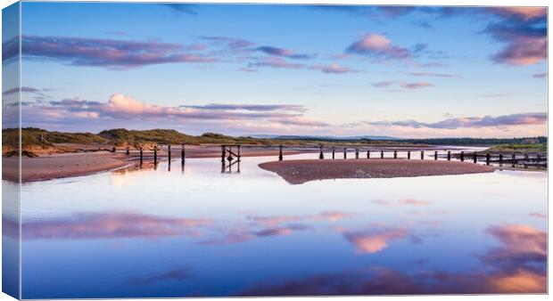 The old bridge to the East Beach at Lossiemouth Canvas Print by John Frid