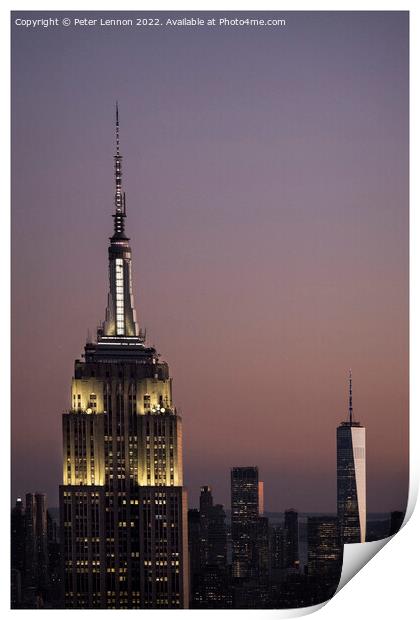 Empire State Building  Print by Peter Lennon